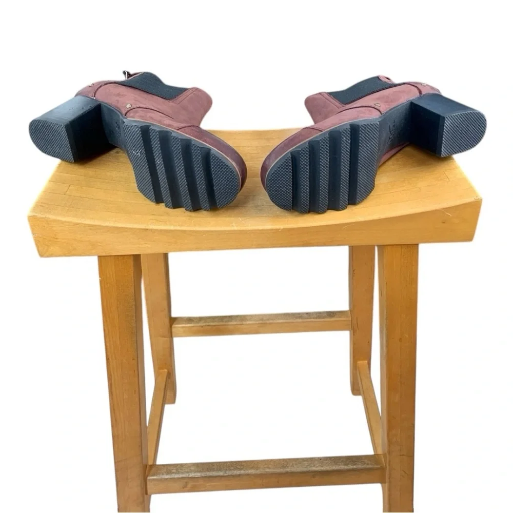 Sorel Women's Burgundy Addington Chelsea Ankle Boots - Picture 3 of 16